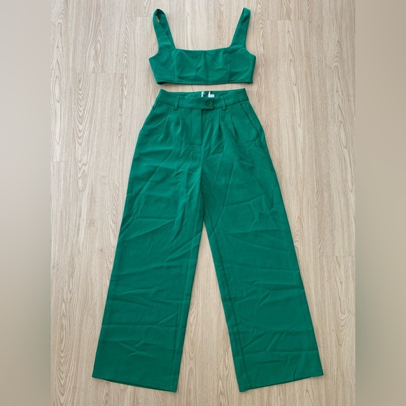 Princess polly crop top wide leg pant set nwot - Picture 6 of 6